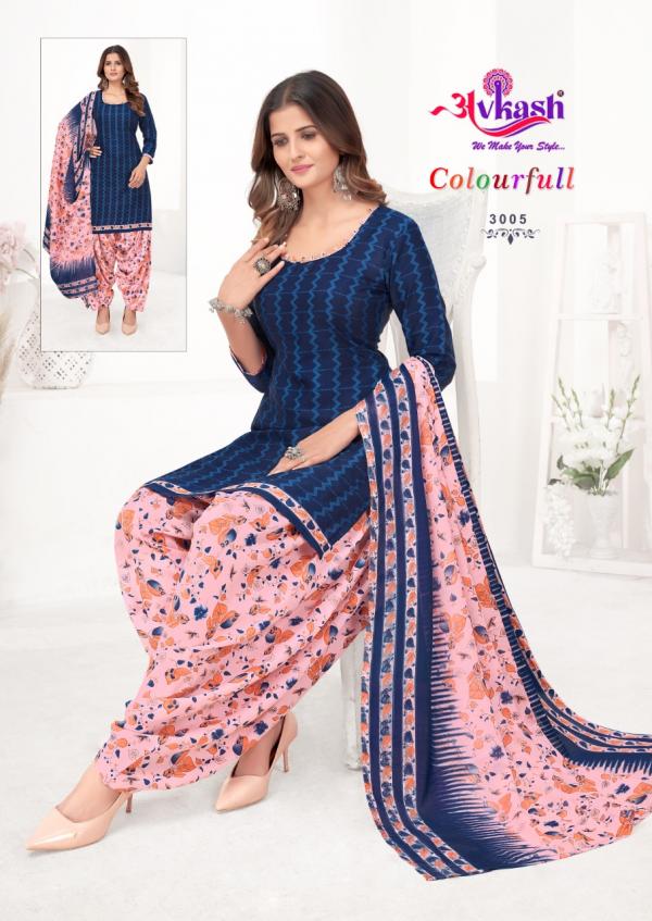 Avkash Colourfull Patiyala Vol-3 Cotton Designer Readymade Suit